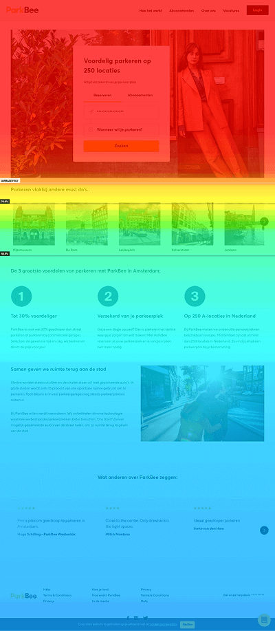 ParkBee heatmap